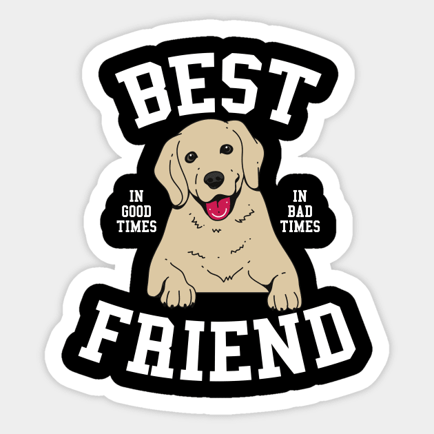 Best Friend Gift For Dog Lover Sticker by AlphaDistributors